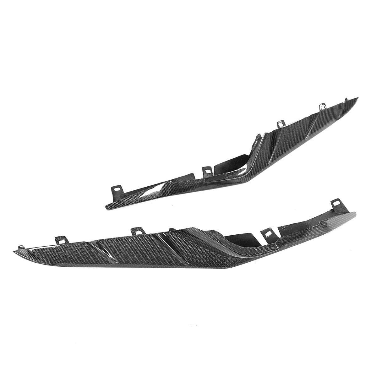 2023-2025 Chevrolet Corvette C8 Front Canard Splitter Carbon Fiber