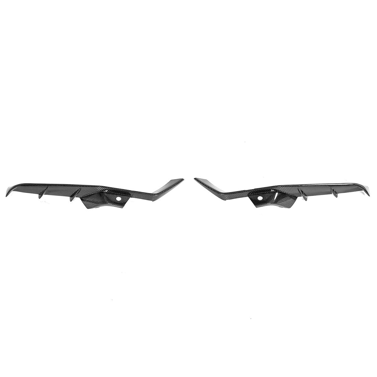 2023-2025 Chevrolet Corvette C8 Front Canard Splitter Carbon Fiber