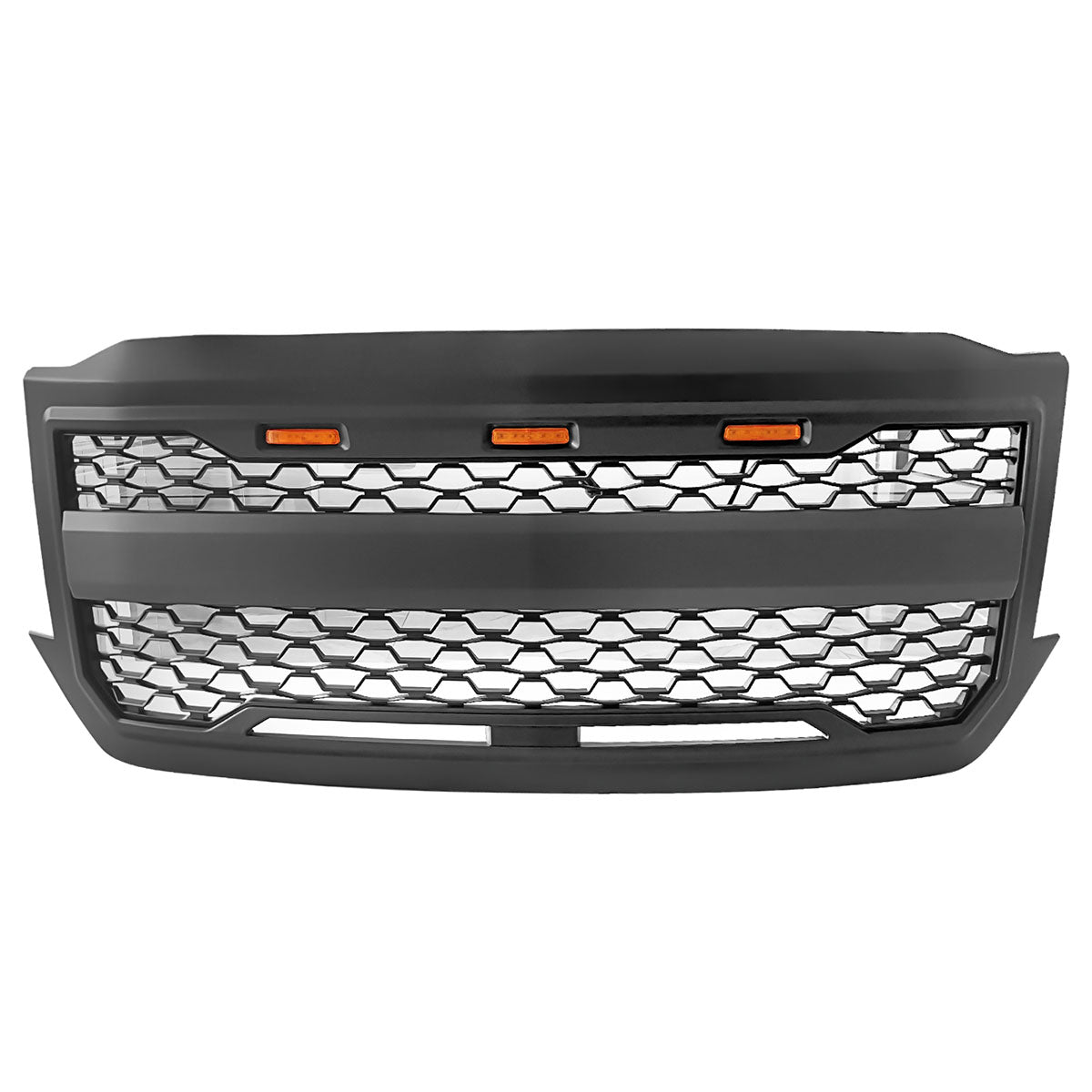 2016-2018 Chevy Silverado 1500 Front Bumper Hood Mesh Grille Grill