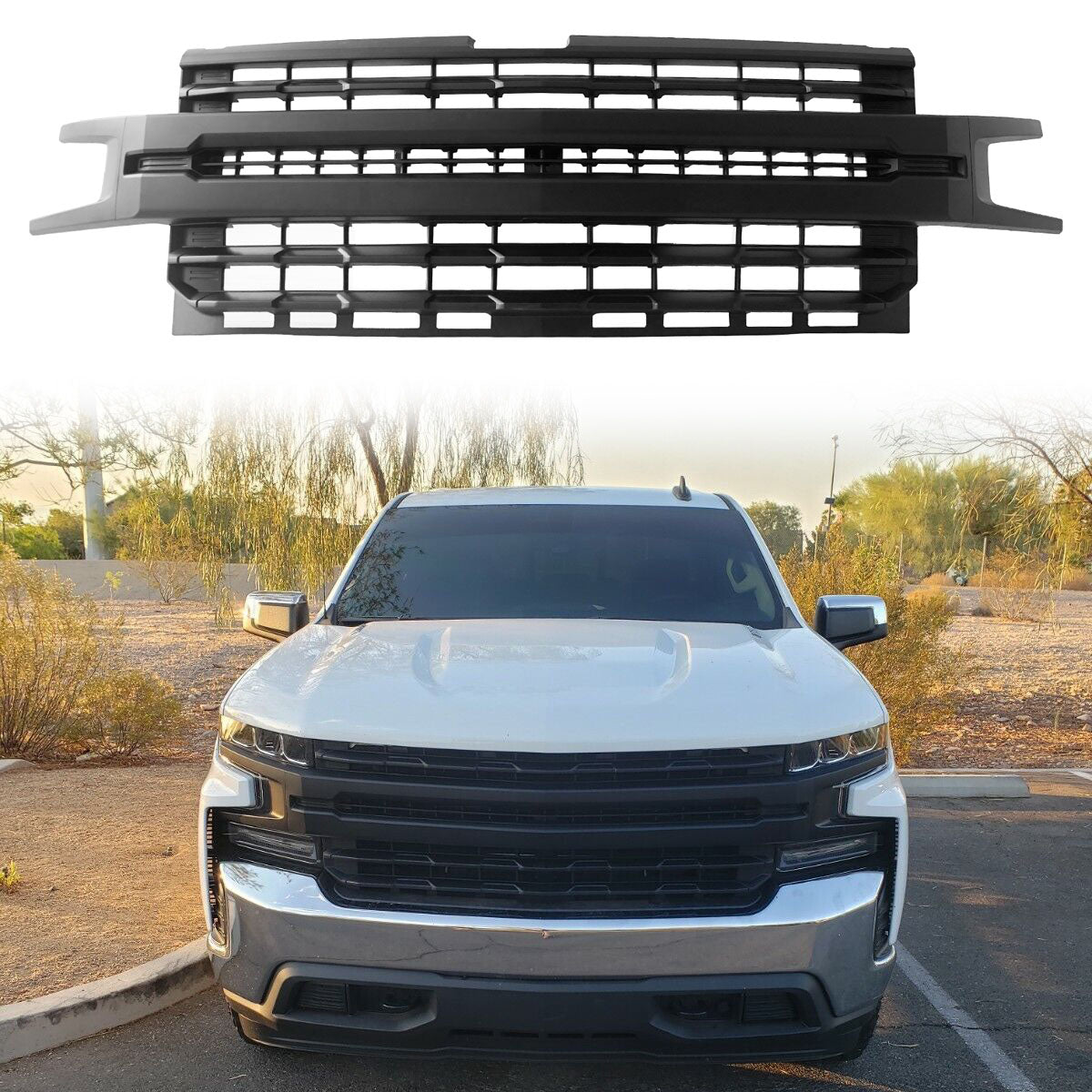 2019-2022 Chevy Silverado 1500 Grill Front Bumper Car Mesh Grille