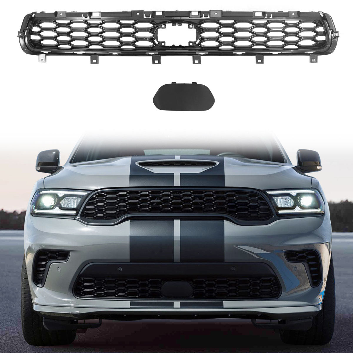 2021-2024 Dodge Durango Front Bumper Lower PP Grille 21+ Hellcat Style