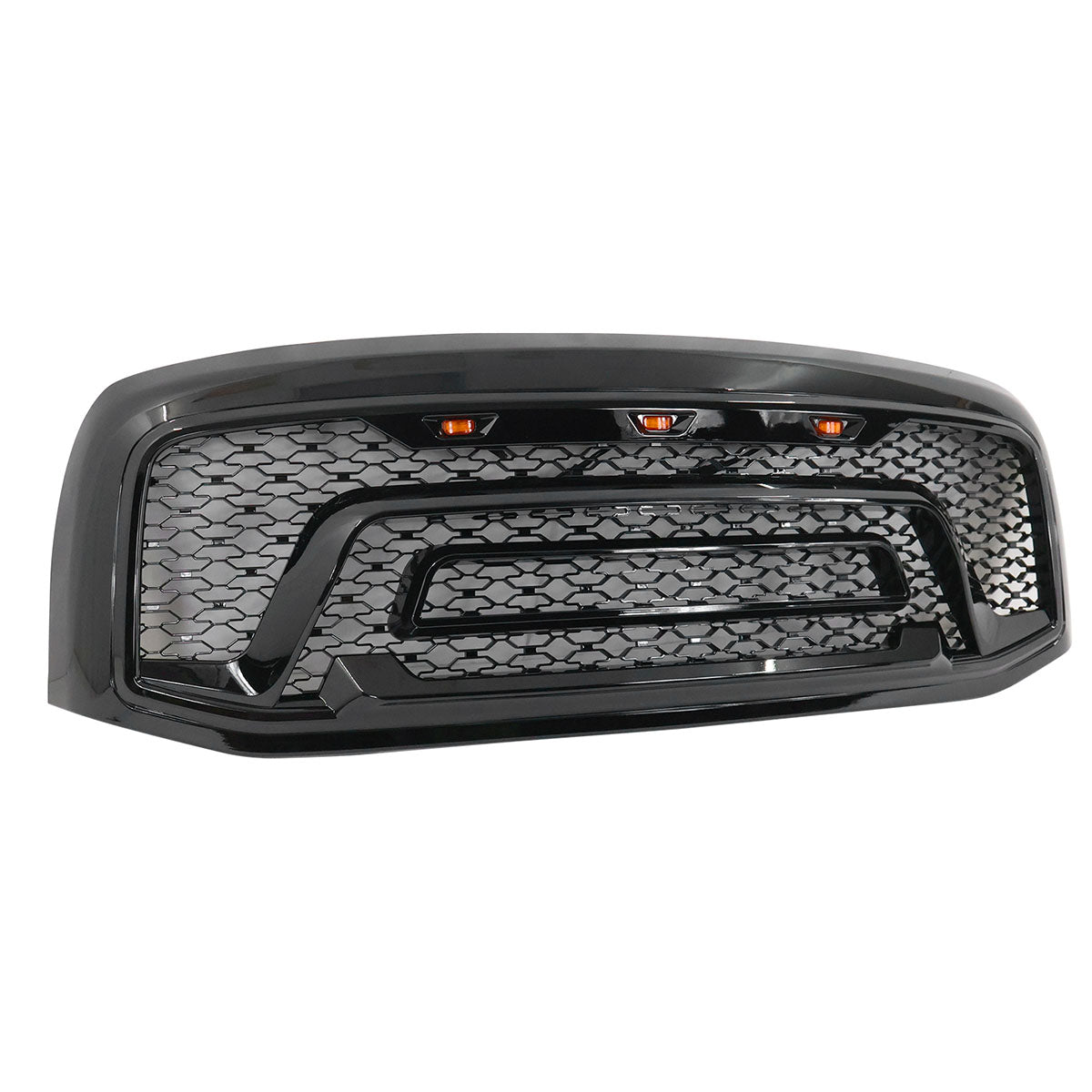 2006-2009 Dodge Ram 1500 2500 3500 Black Grille W/Signal Light