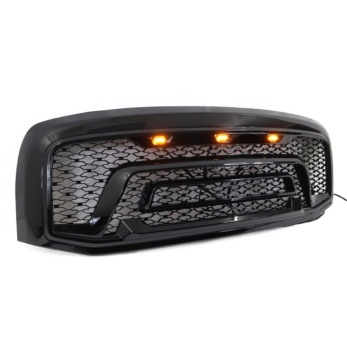 2006-2009 Dodge Ram 1500 2500 3500 Black Grille W/Signal Light
