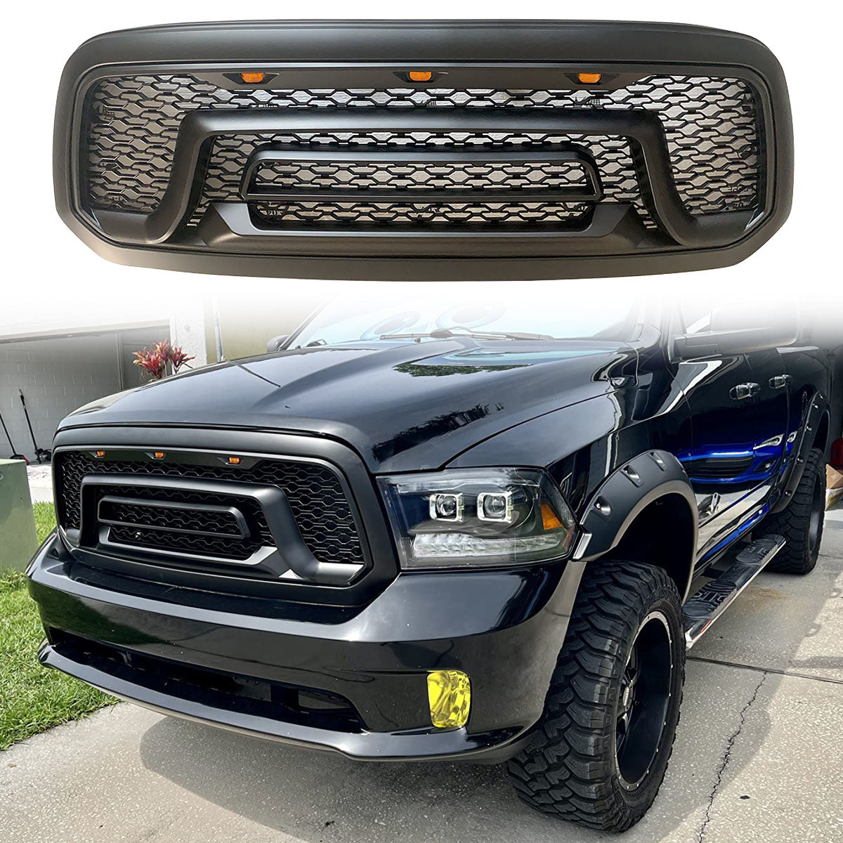 2013-2023 Dodge Ram 1500 Classic Grill Rebel Style Front Grille