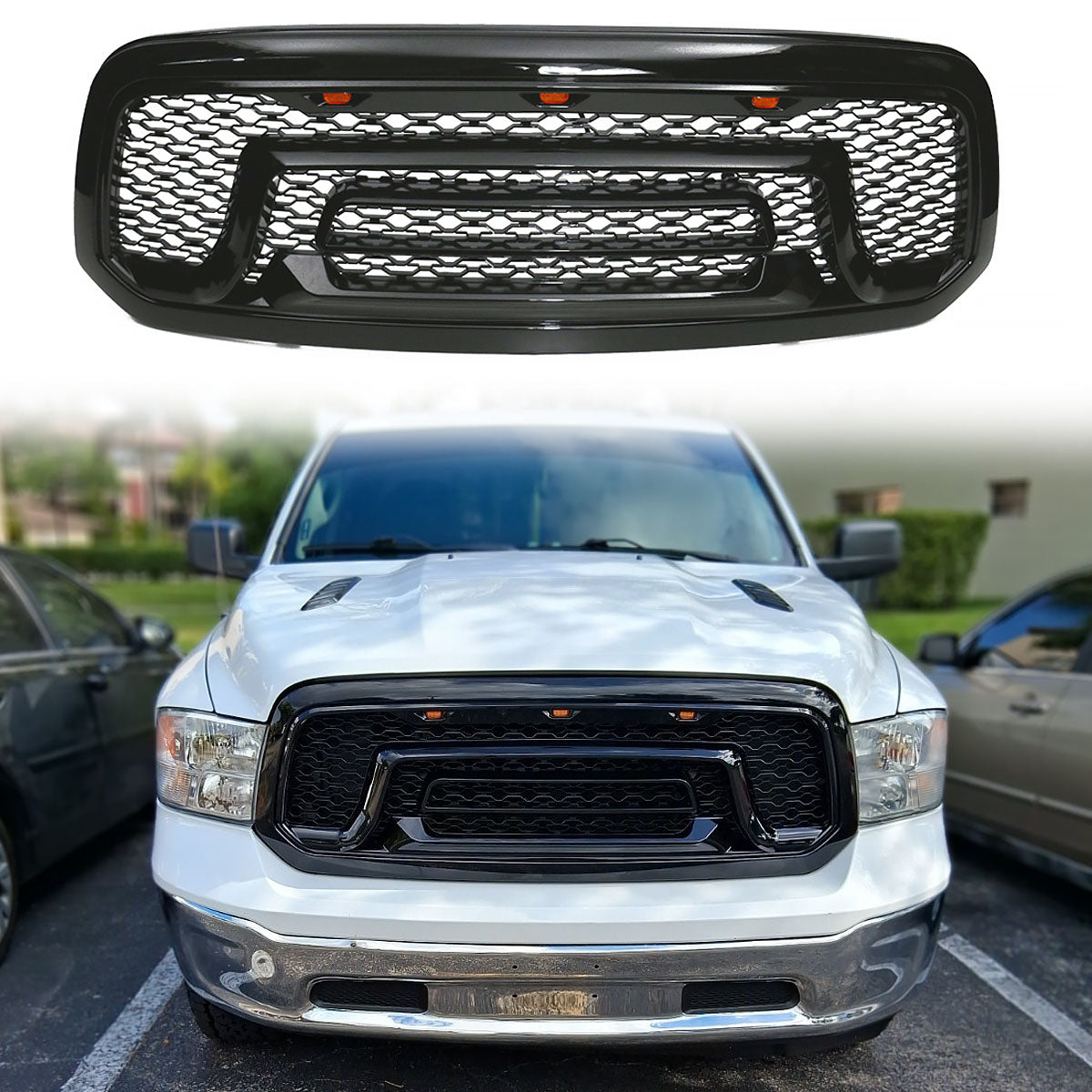 2013-2023 Dodge Ram 1500 Classic Grill Rebel Style Front Grille