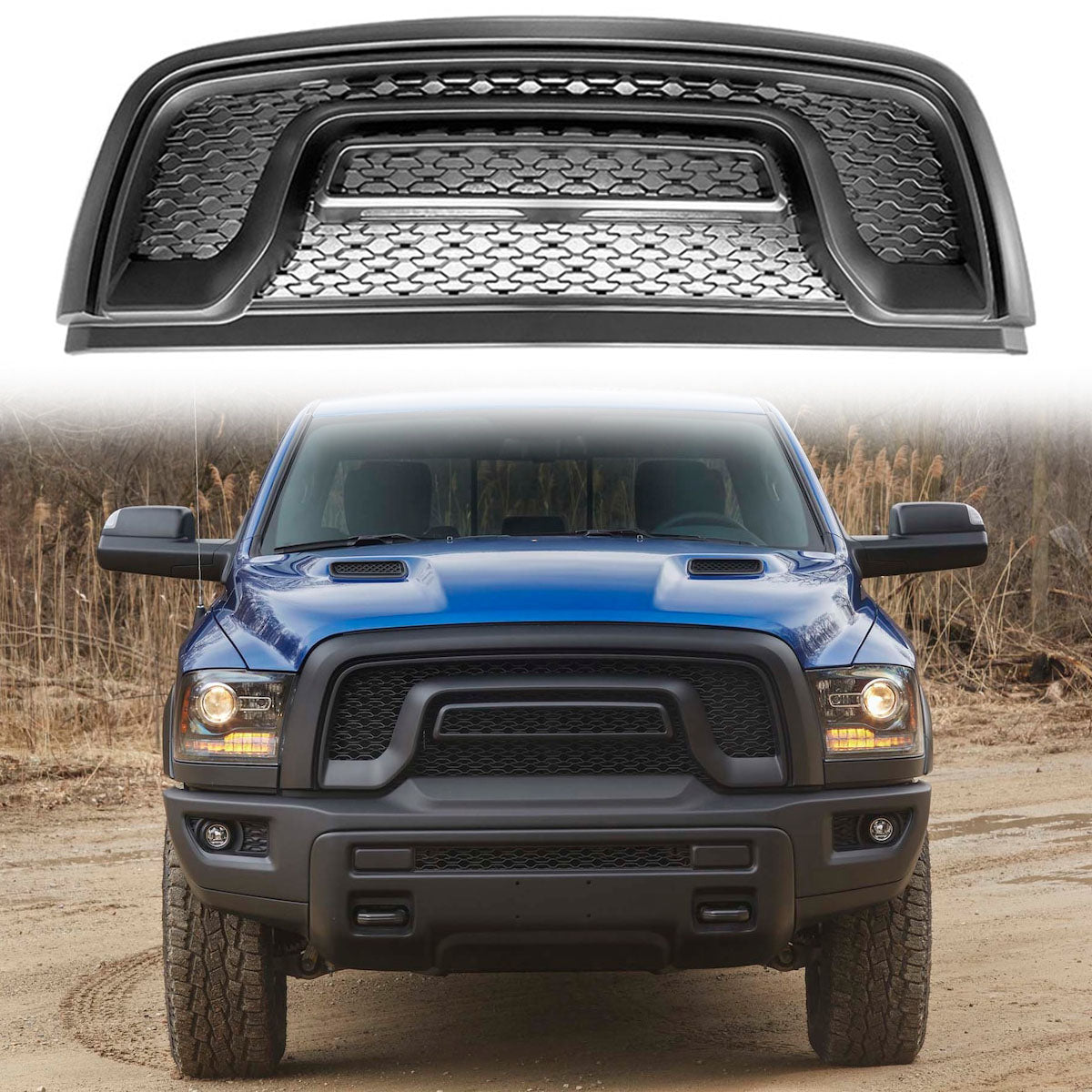 2015-2018 Dodge Ram 1500 Rebel Front Hood Grille Guard