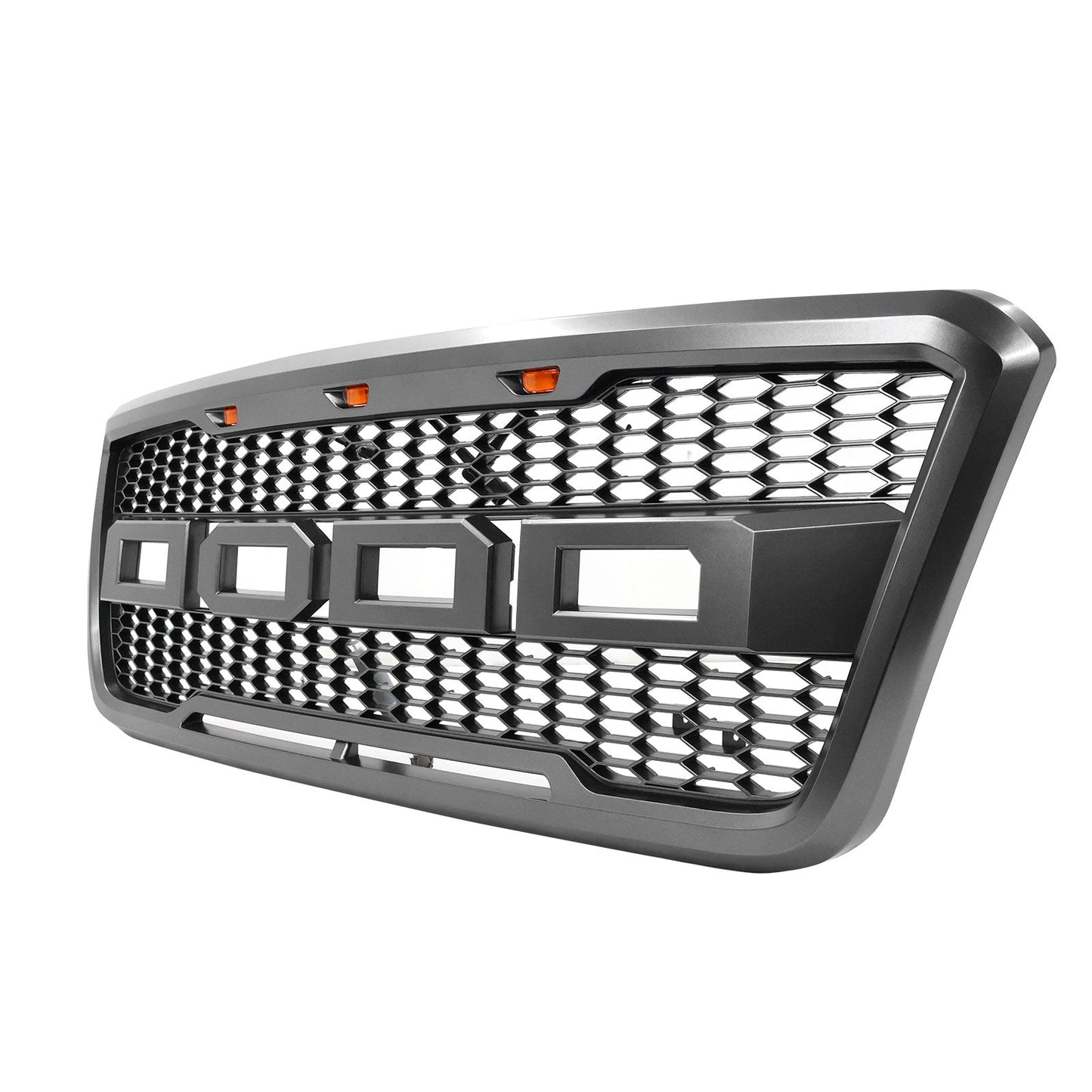 2004-2008 Ford F150 R Style Front Bumper Upper Grille W/ LED Lights