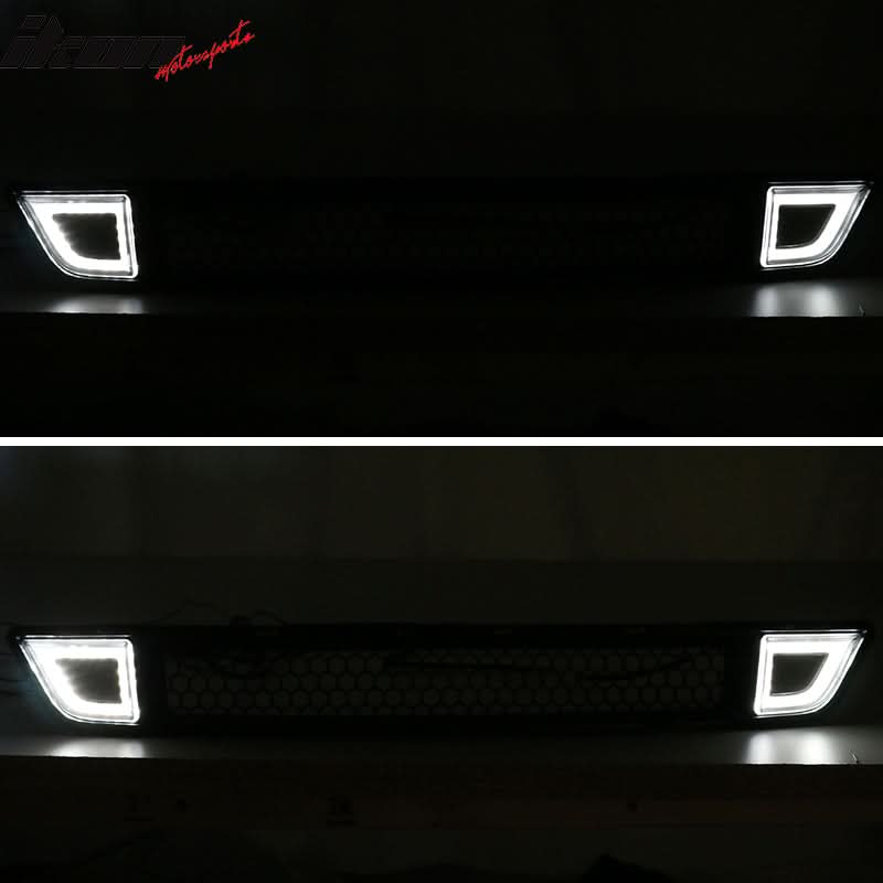 2015-2017 Ford Mustang Front Lower Grille With Smoked DRL LED Light