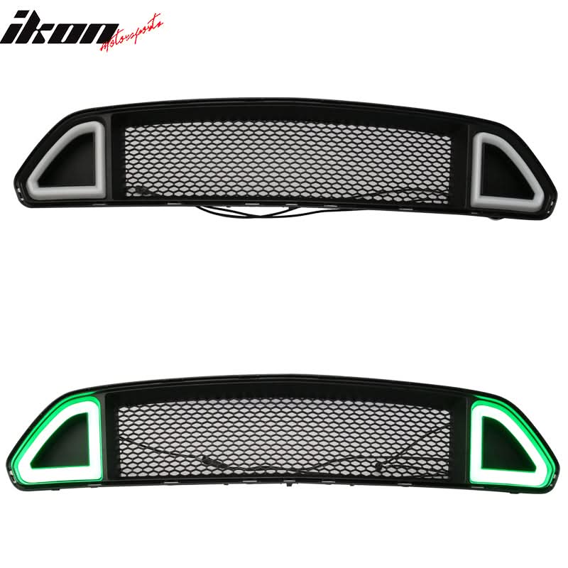 2015-2017 Ford Mustang Black Front Hood Bumper Mesh Grill Grille ABS