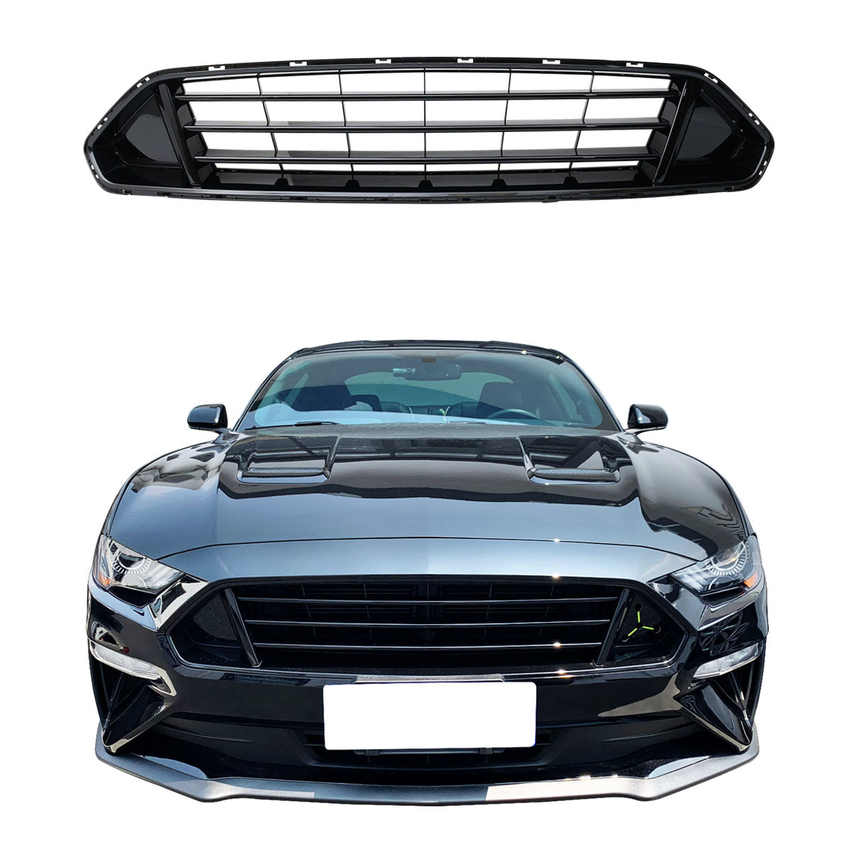 2018-2022 Ford Mustang Front Upper Grid Grille Guard Bumper Grill ABS