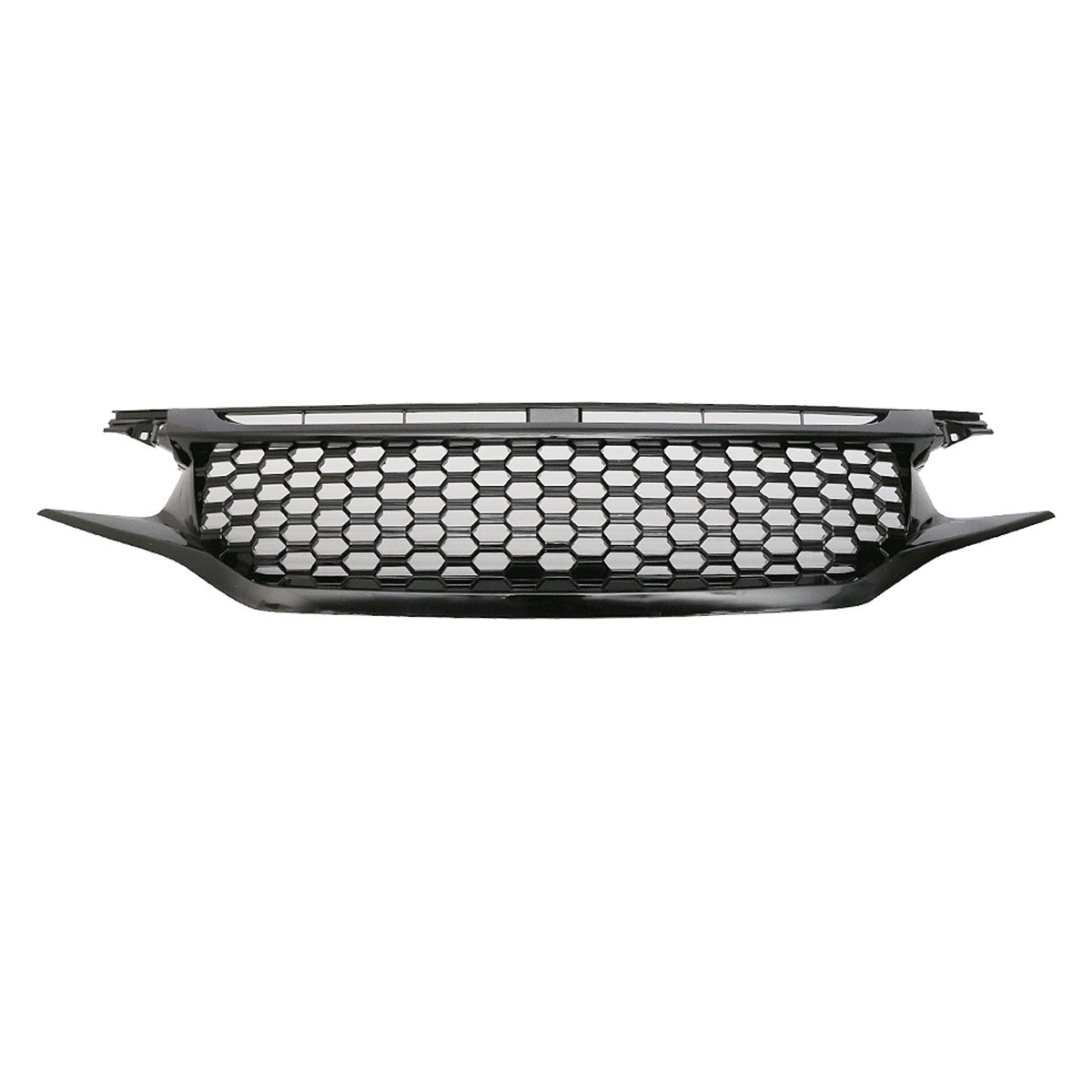 2016-2021 Honda Civic Coupe Sedan Hatchback Mesh Grille w/2PC Eyebrows