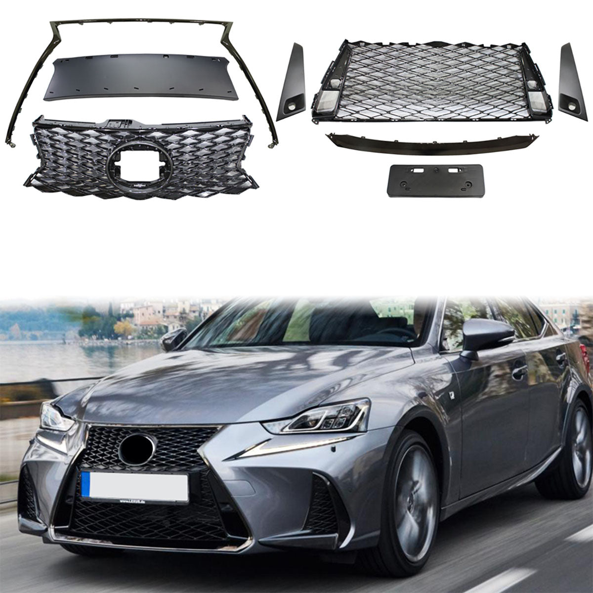 2017-2018 Lexus IS200t IS250 IS300 IS350 F Sport Front Grille Guard