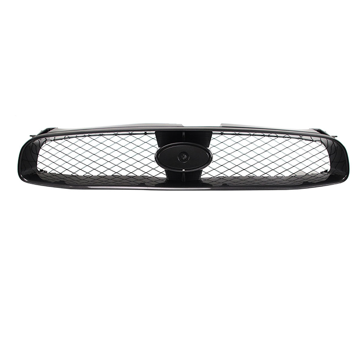 2004-2005 Subaru Impreza STI Style Front Bumper Grille Gloss Black ABS