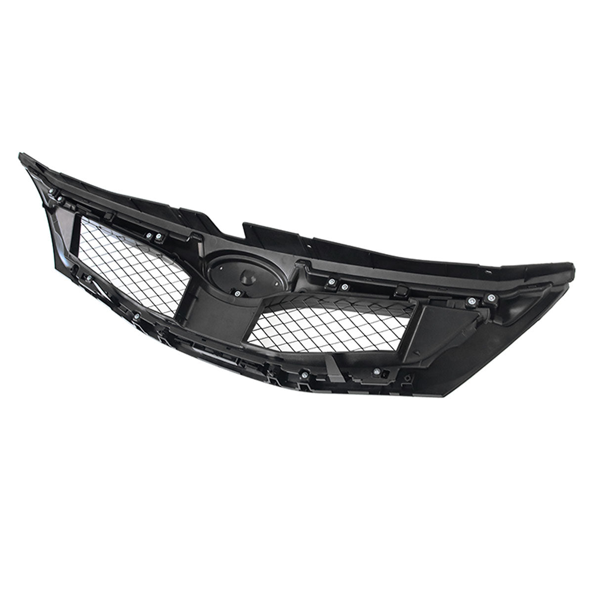 2008-2010 Subaru Impreza WRX OE Style Grille Gloss Black W/ Silver ABS