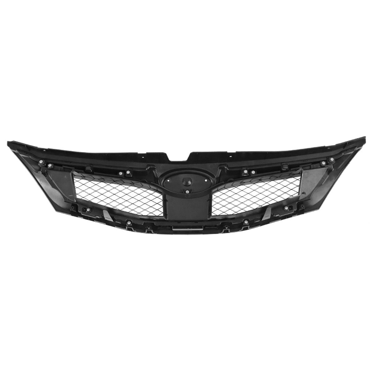 2008-2010 Subaru Impreza WRX OE Style Grille Gloss Black W/ Silver ABS