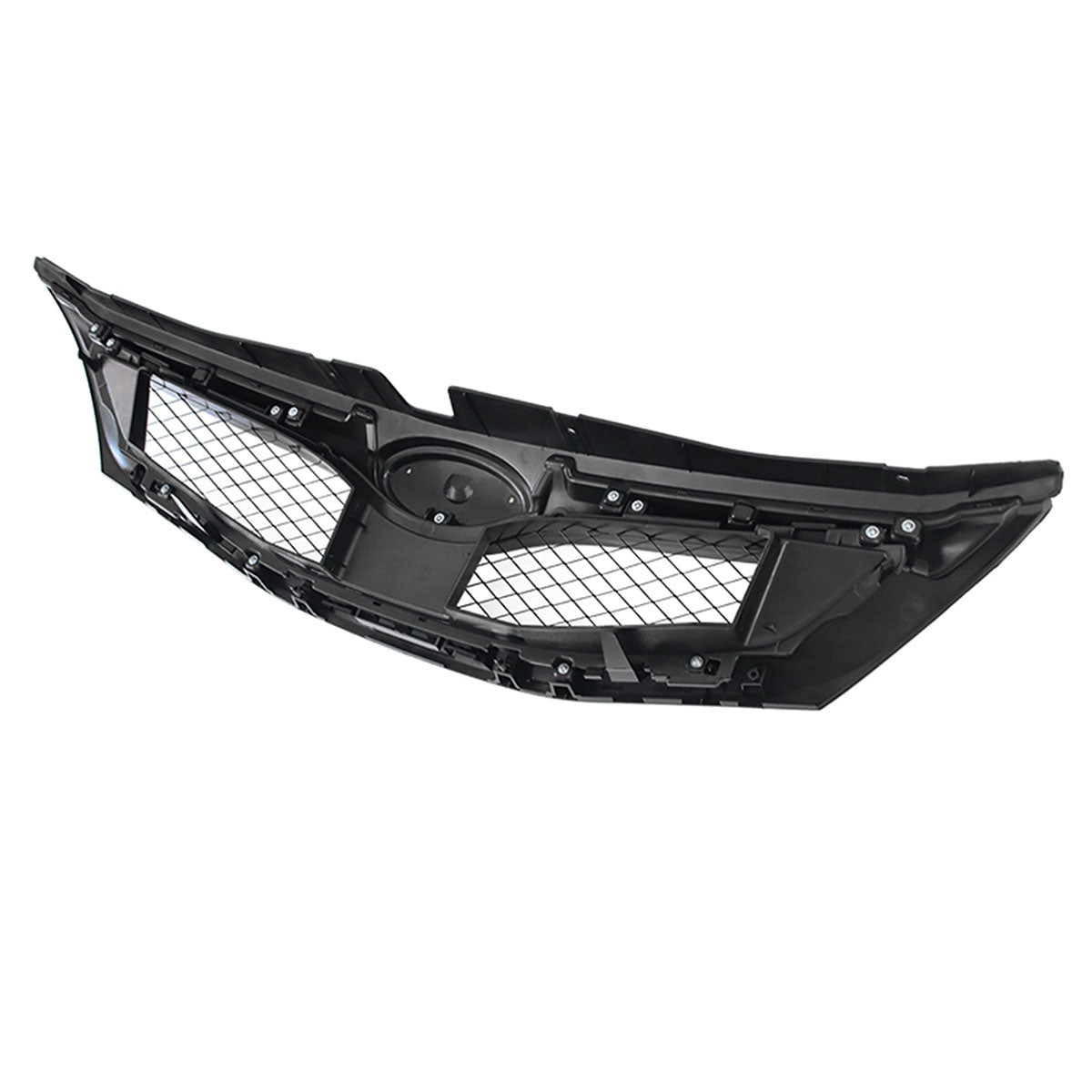 2008-2010 Subaru Impreza WRX OE Style Grille Matte Black W/ Silver ABS