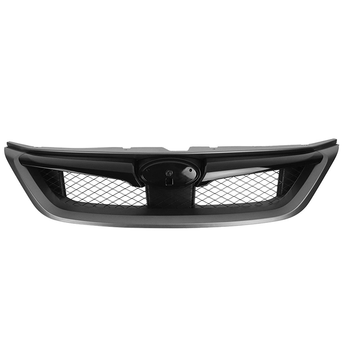 2011-2014 Subaru Impreza WRX OE Style Grille Gloss Black W/ Gray ABS