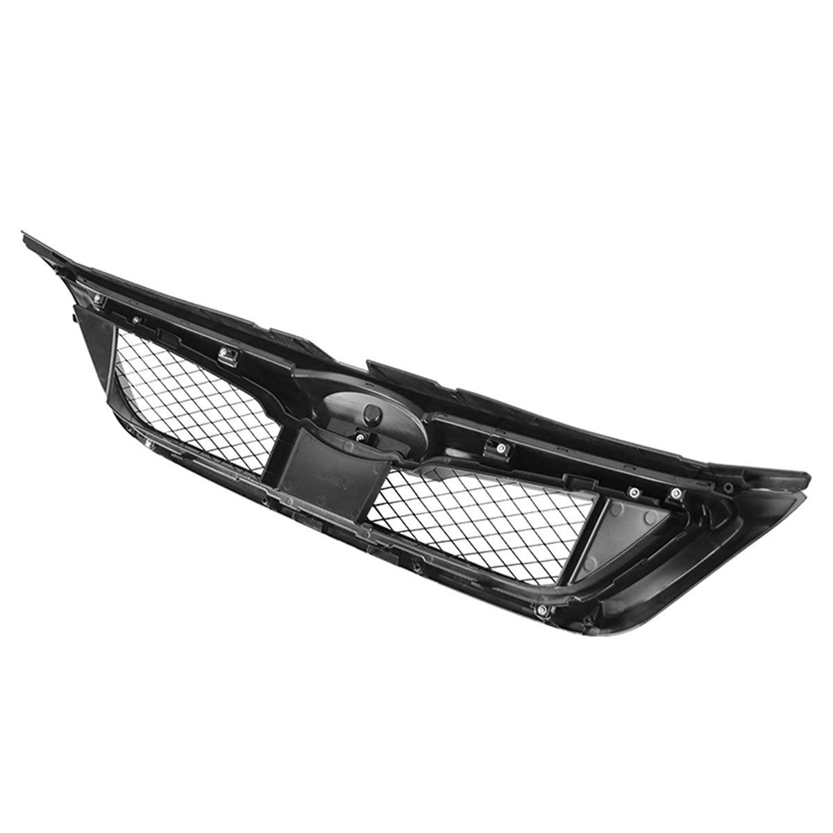 2011-2014 Subaru Impreza WRX OE Style Grille Gloss Black W/ Gray ABS