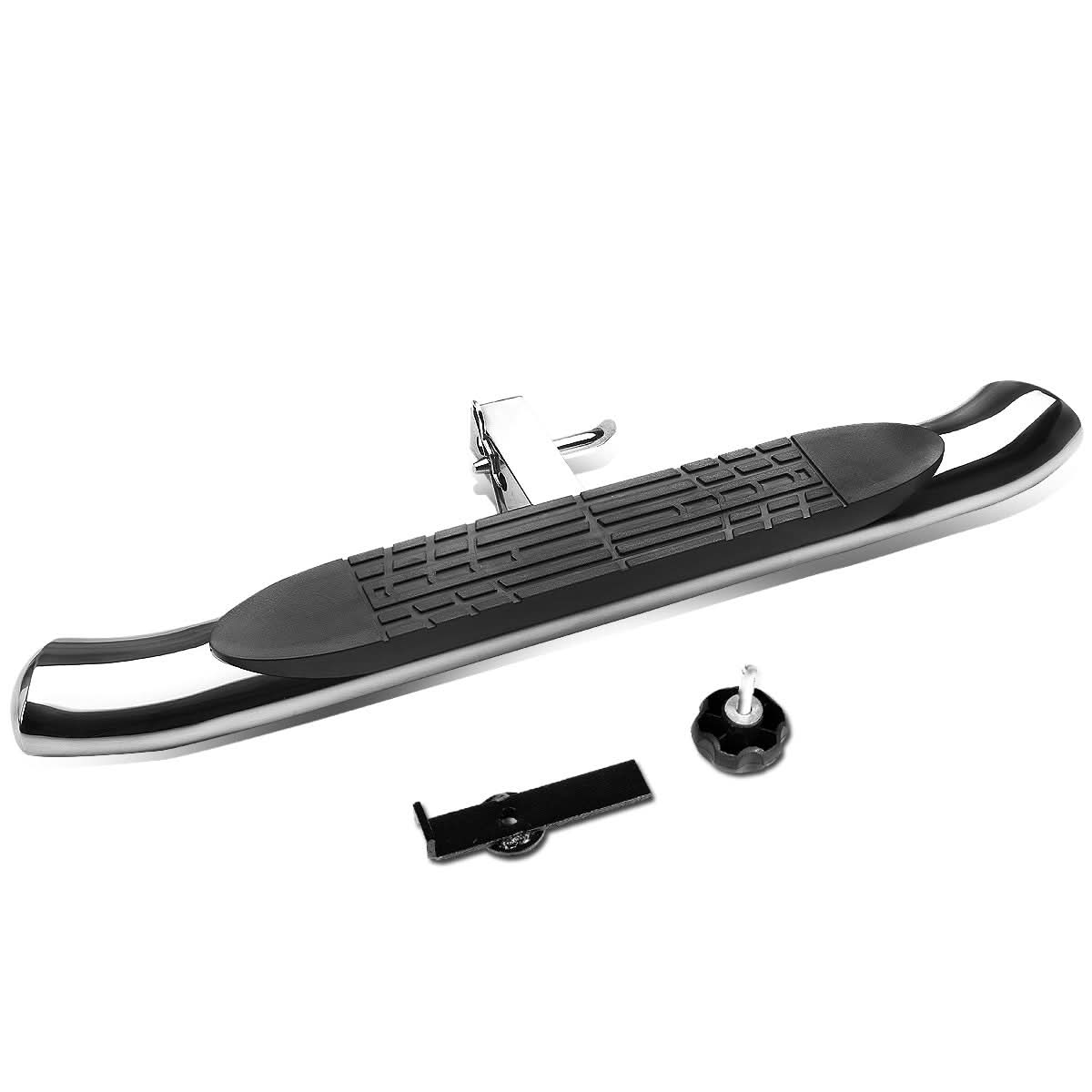 2 Inch Receiver Hitch Step - 4 Inch Oval Chrome Step 37 Inch Length