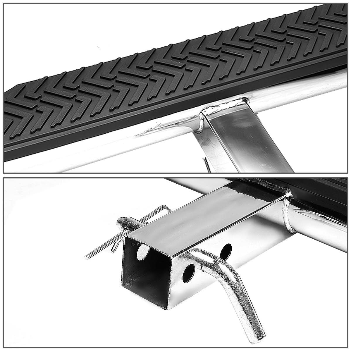 2" Receiver Hitch Step - 4" Oval Chrome Step 35" Length
