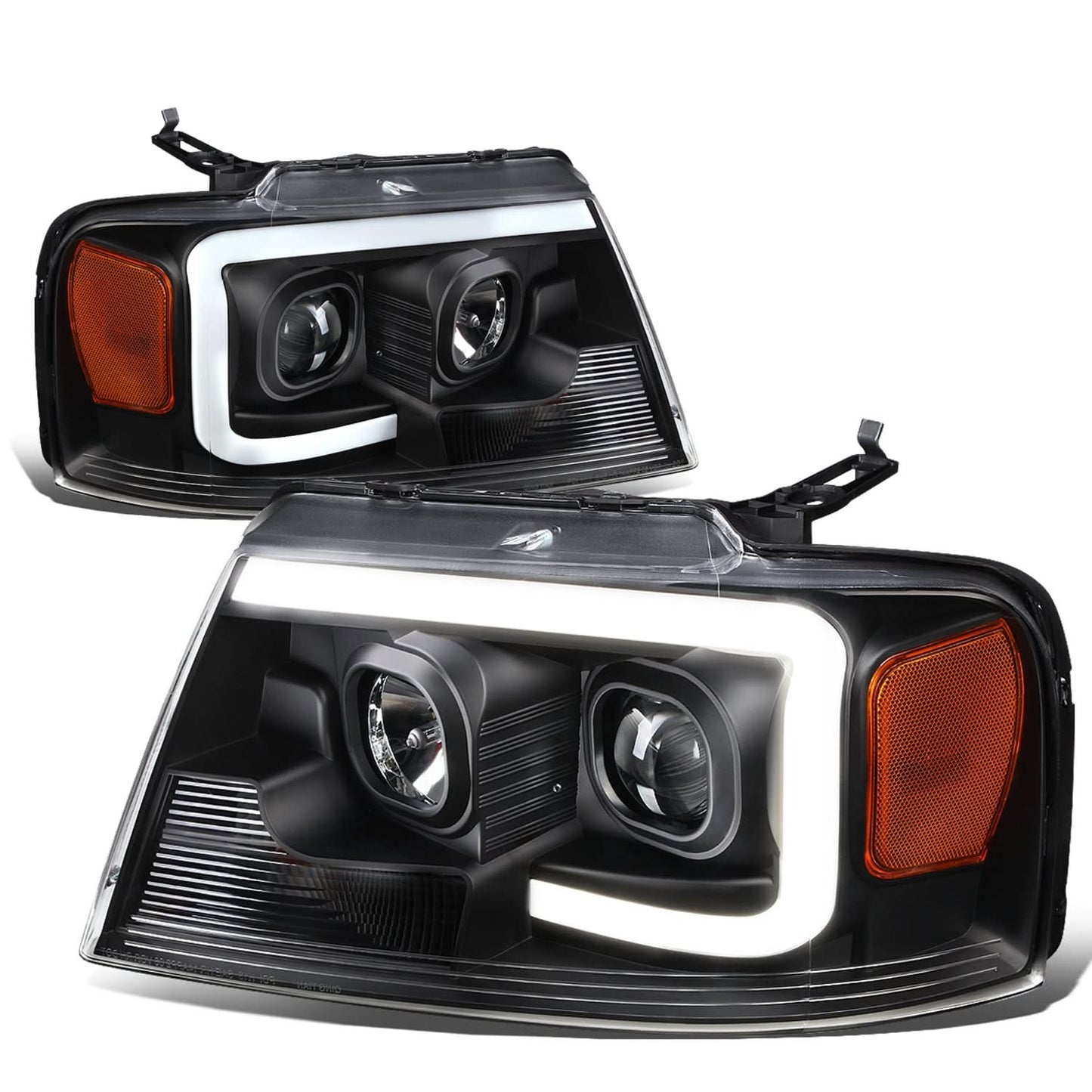 04-08 Ford F-150 / 06-08 Lincoln Mark LT 3D LED C-Bar Headlights