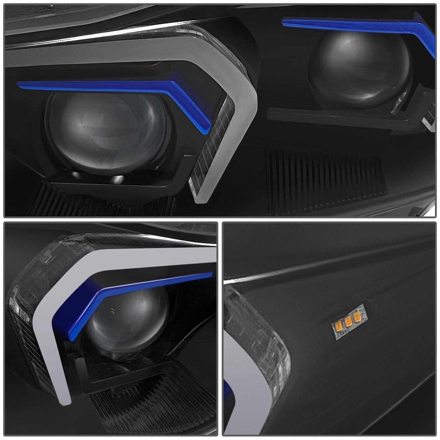 2014-2020 BMW 428i 430i 435i 440i M3 HID LED Headlights Black Housing
