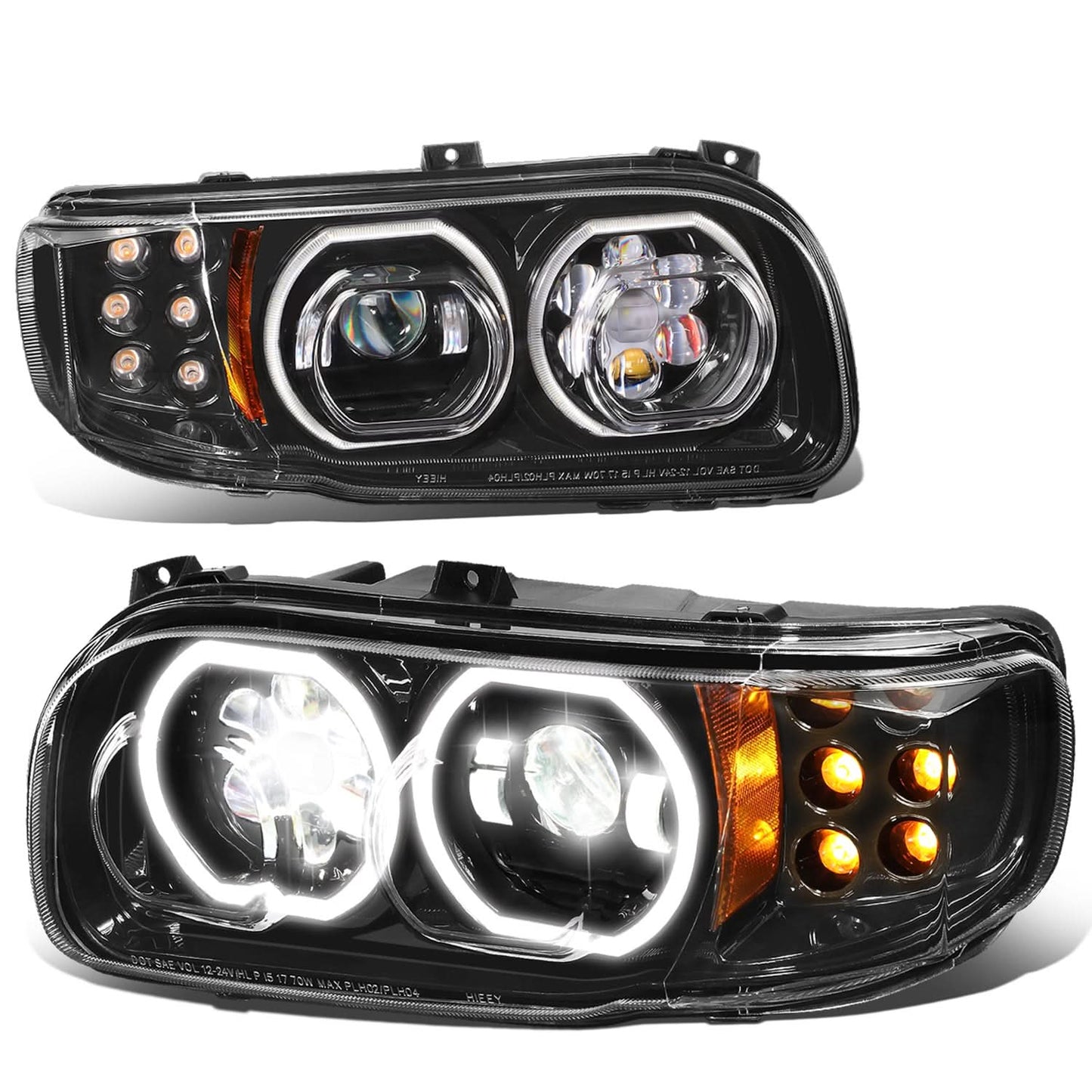 2008-2021 Peterbilt 388/389/567 Black Headlights
