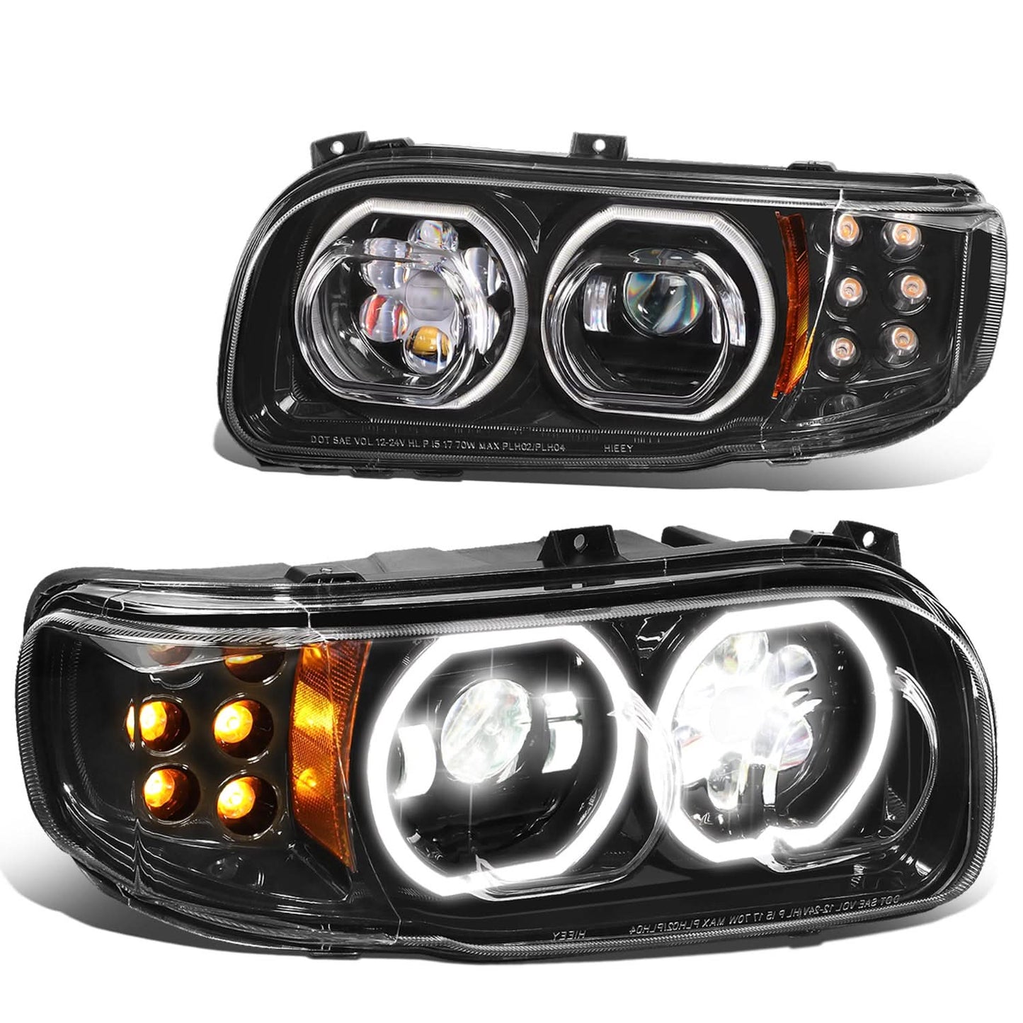 2008-2021 Peterbilt 388/389/567 Black Headlights