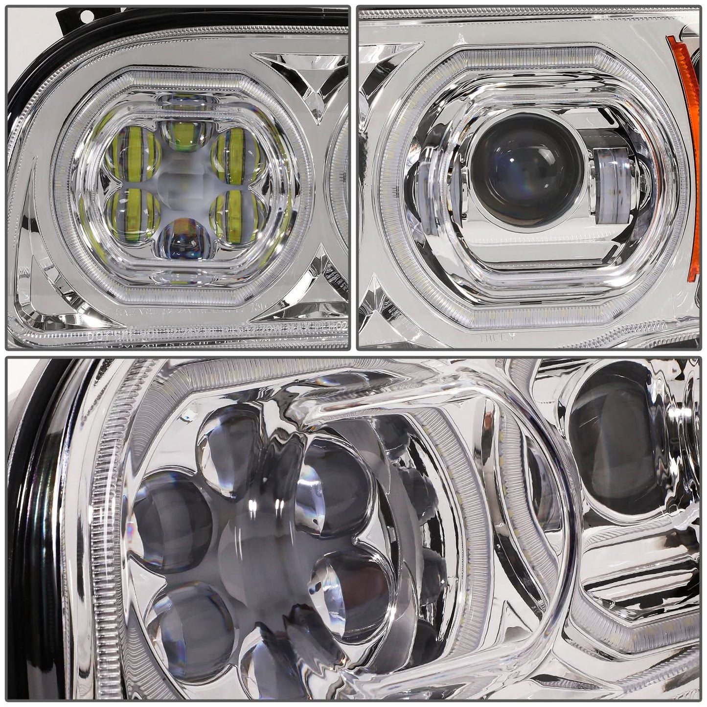 08-15 Peterbilt 388 / 08-21 389 / 14-21 567 Clear Headlights