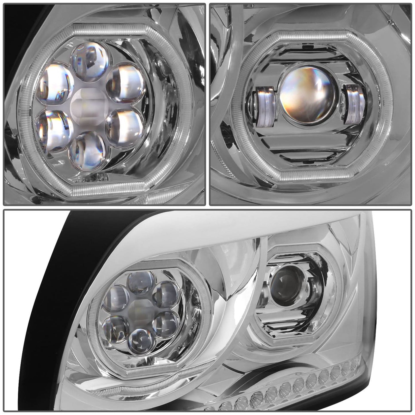96-10 Freightliner Century Projector Headlights - Clear