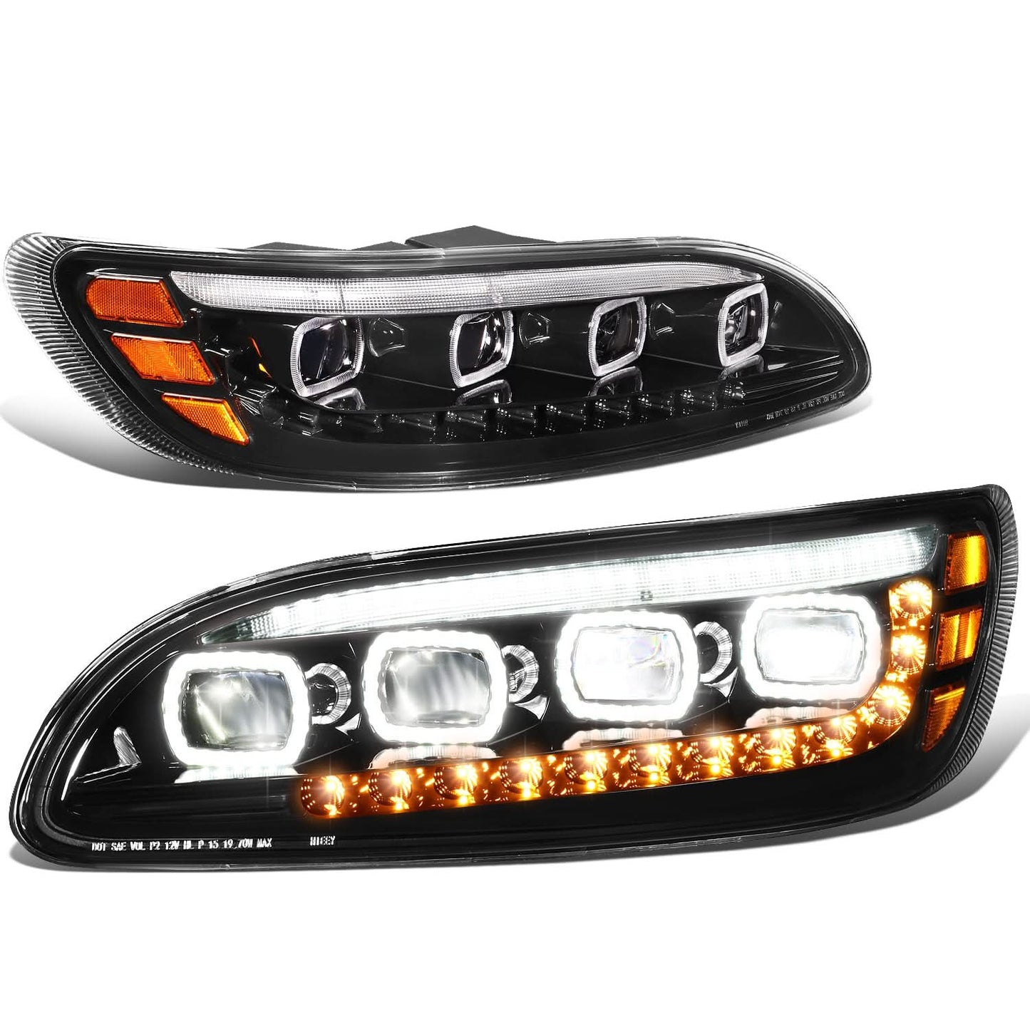 05-20 Peterbilt Multi-Model LED Headlights - Black