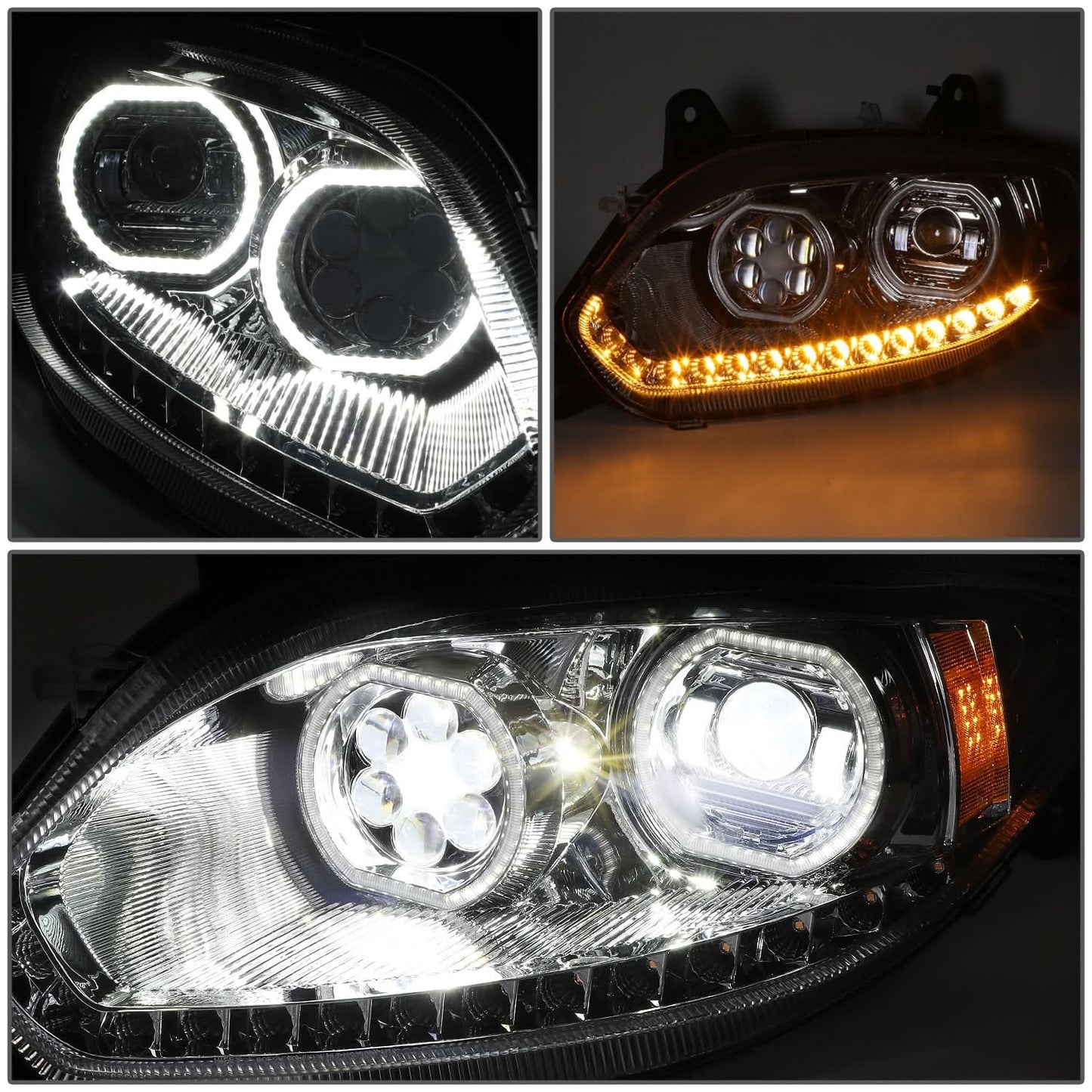 2017-2021 International Harvester LT LT625 Chrome Headlights