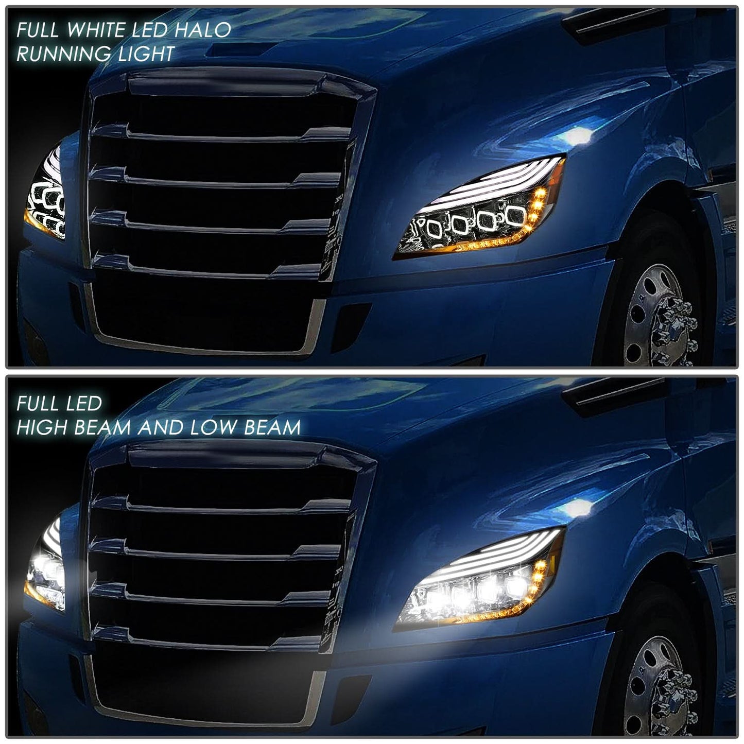 2018-2021 Freightliner Cascadia Chrome Headlights