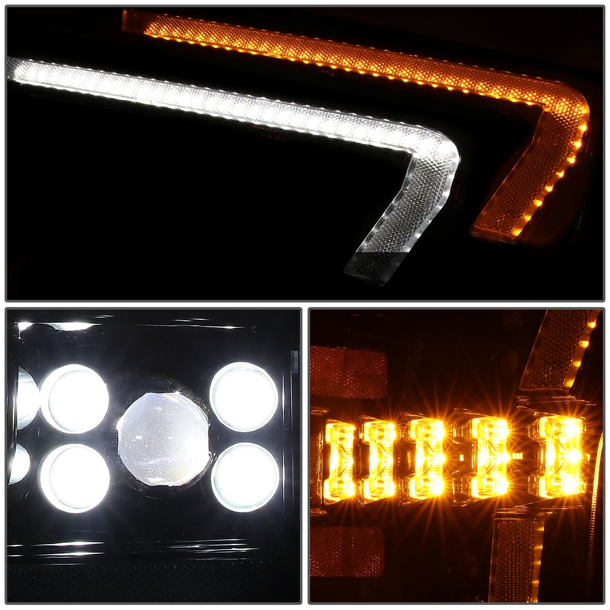 18-19 Ford F150 Black Headlights