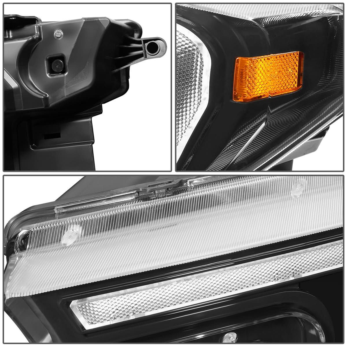 18-19 Ford F150 Black Headlights