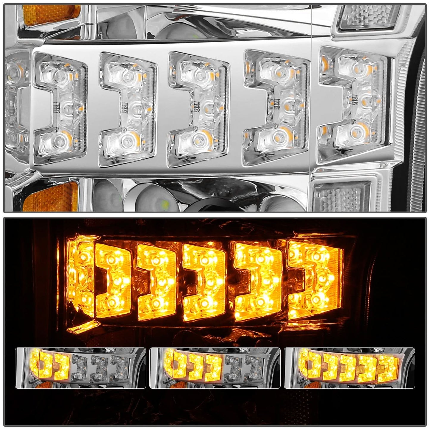 2018-2020 Ford F150 Chrome LED Headlights