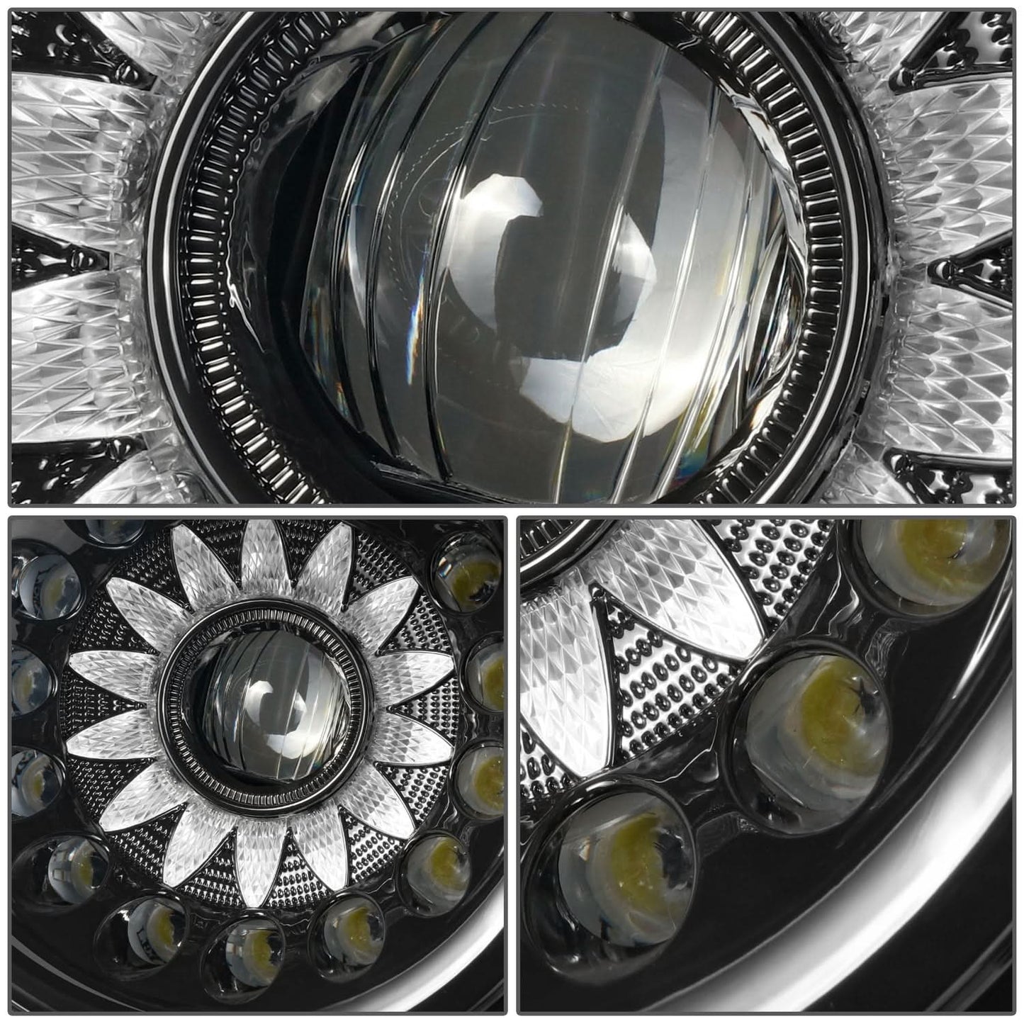 2008-2014 Dodge Challenger LED Headlights Black