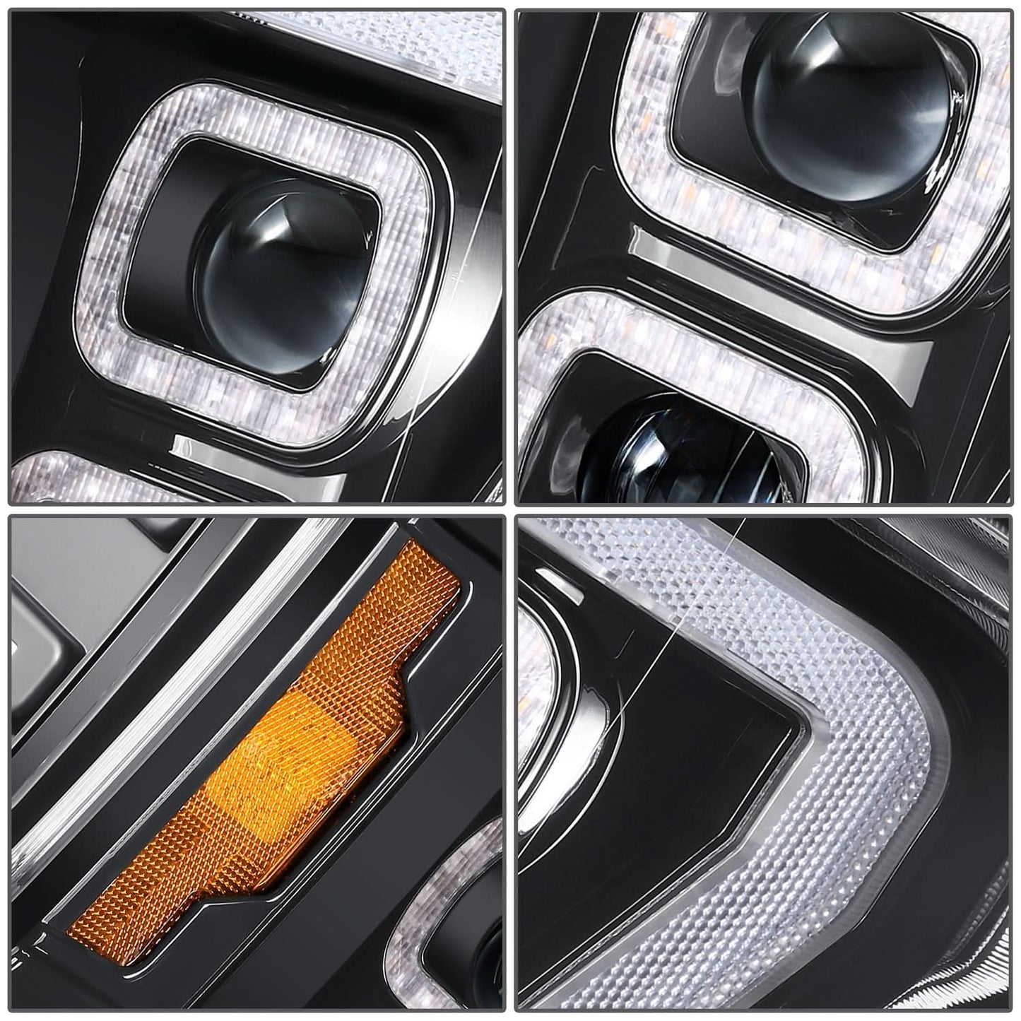 2018-2019 Ford F150 Black Headlights