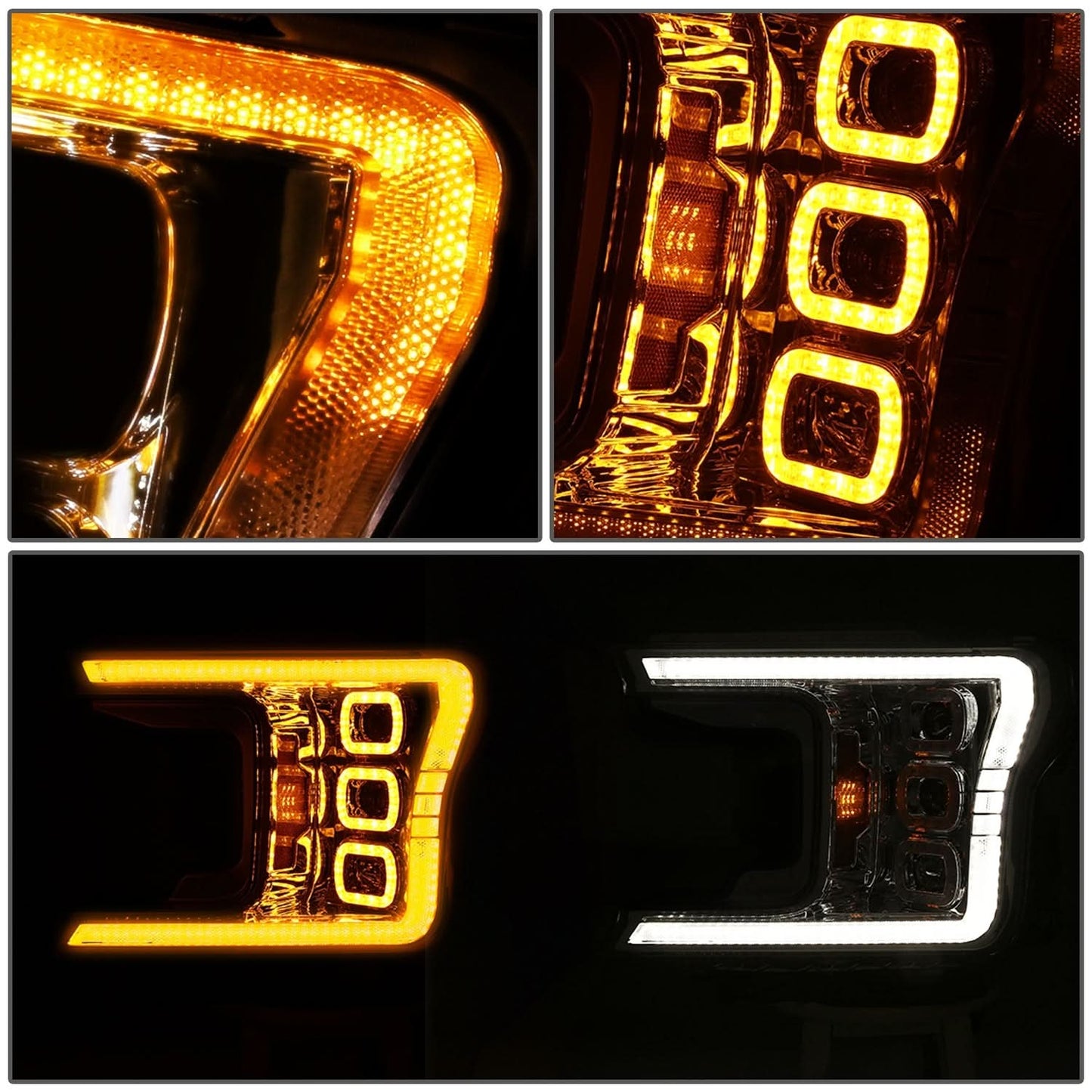 2018-2019 Ford F150 Chrome Headlights