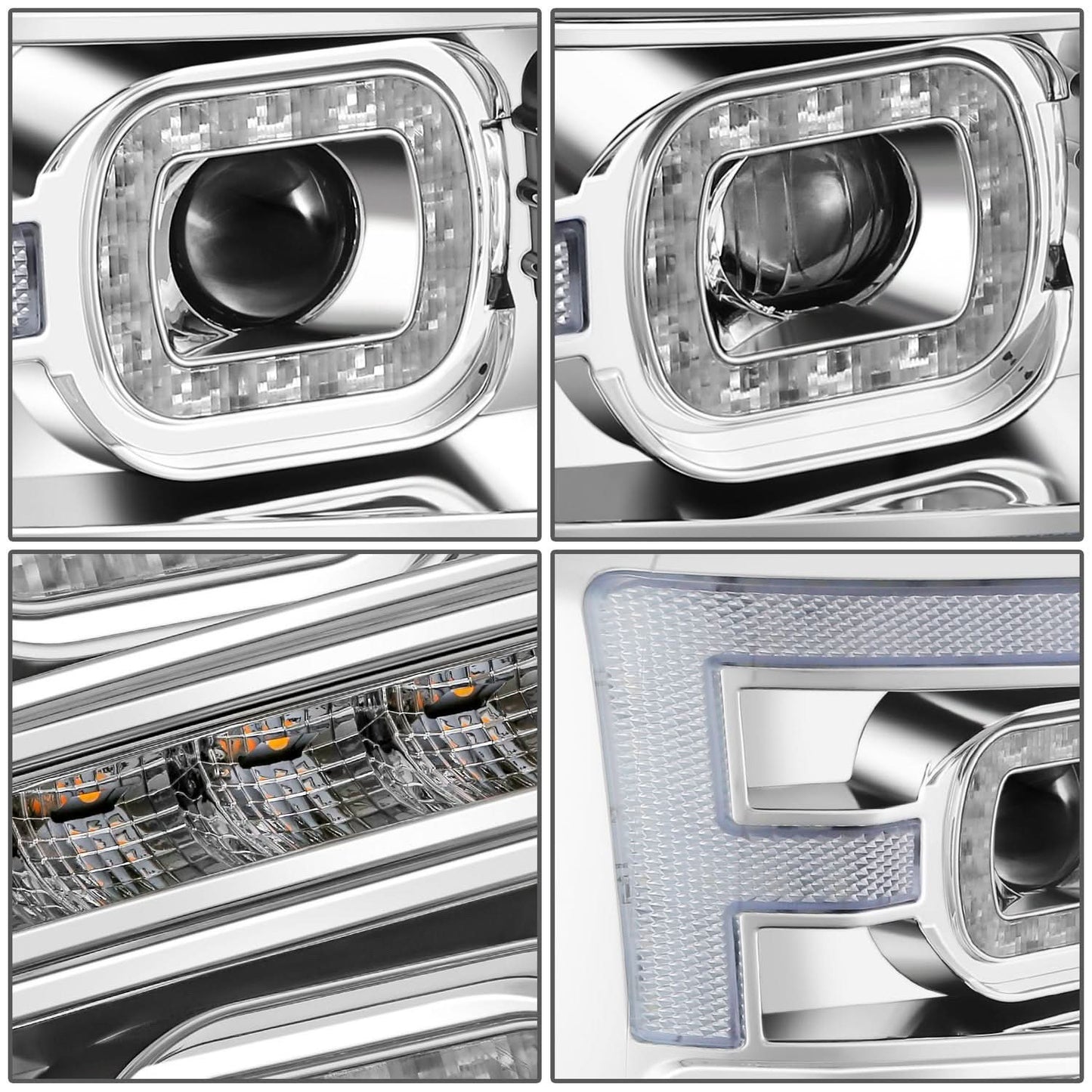 2011-2016 Ford F-250/F-350/F-450/F-550 Super Duty Sequential LED Headlights