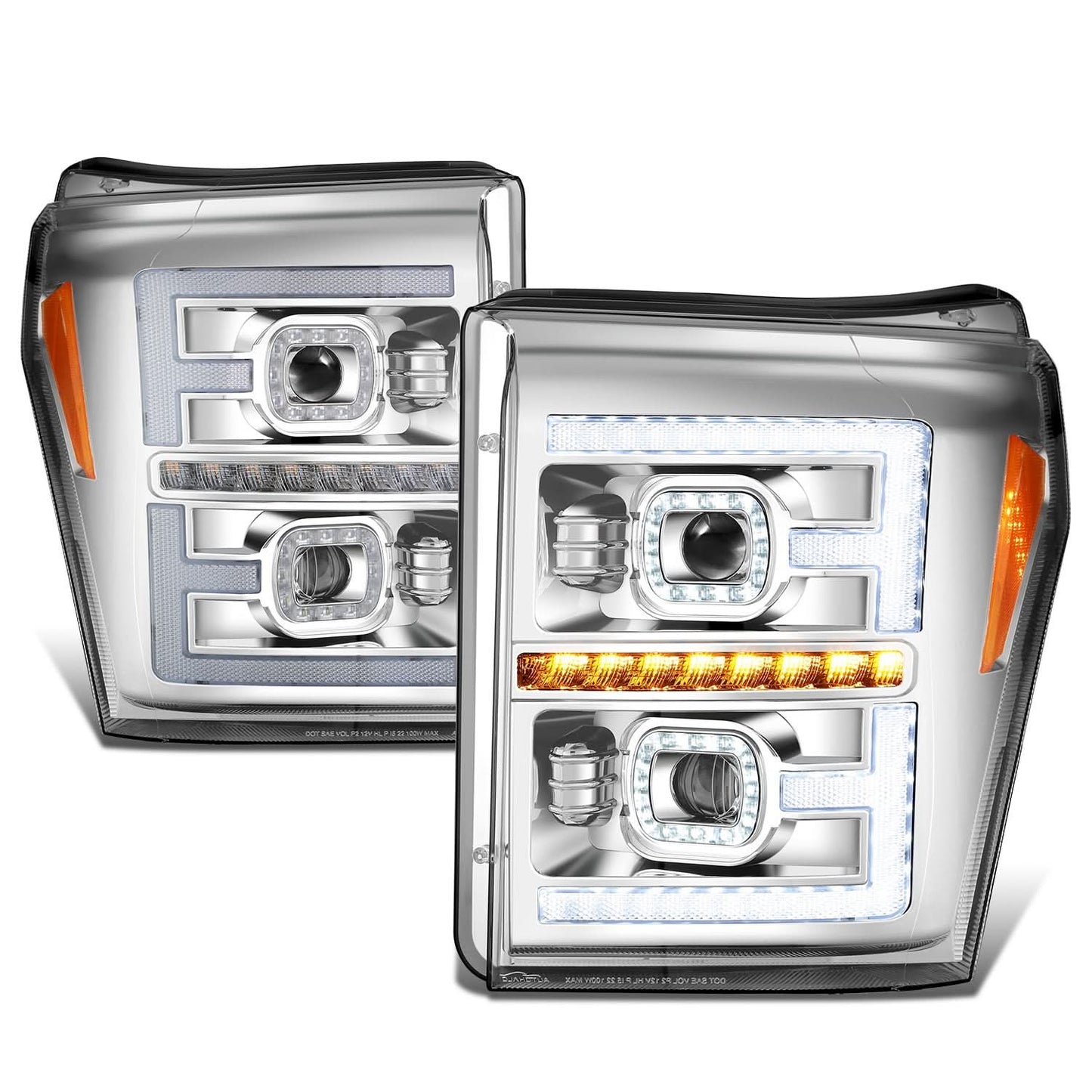 2011-2016 Ford F-250/F-350/F-450/F-550 Super Duty Sequential LED Headlights