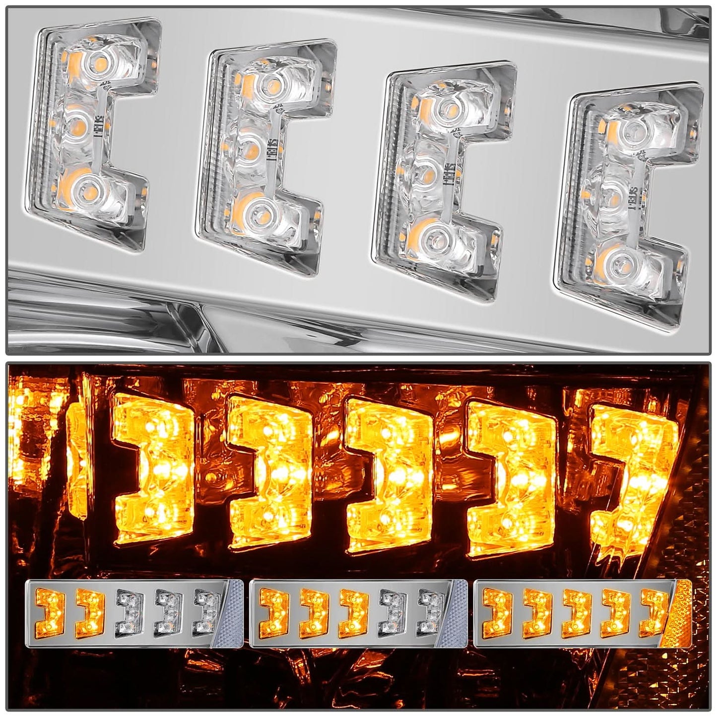 2021-2023 Ford F-150 LED Headlights w/ 3D Light Bar & Sequential Turn Signal