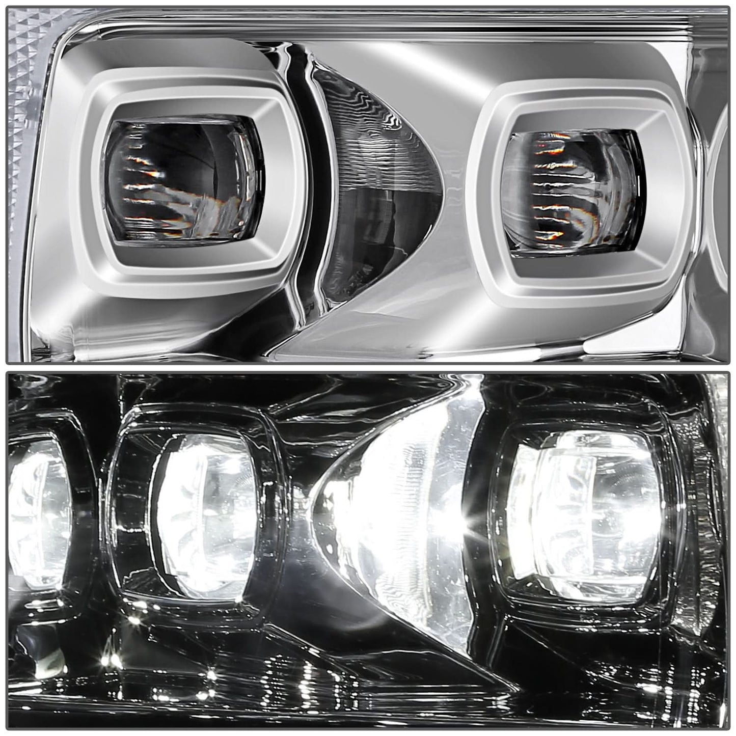 2021-2023 Ford F-150 LED Headlights w/ 3D Light Bar & Sequential Turn Signal