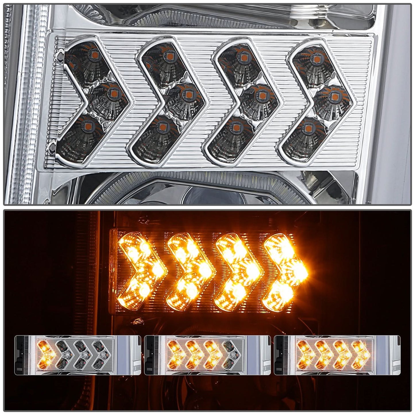 17-19 Ford F-250/F-350/F-450 Super Duty LED Headlights w/ Sequential Turn