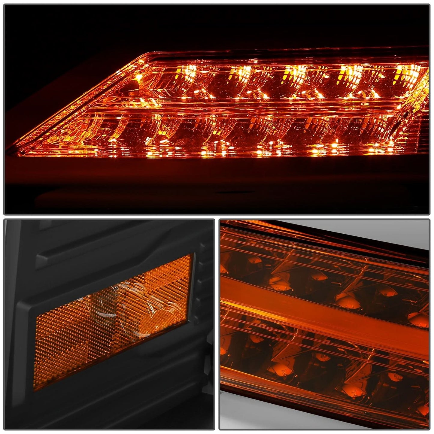 18-25 Mack Anthem LED Projector Conversion Headlights - Black