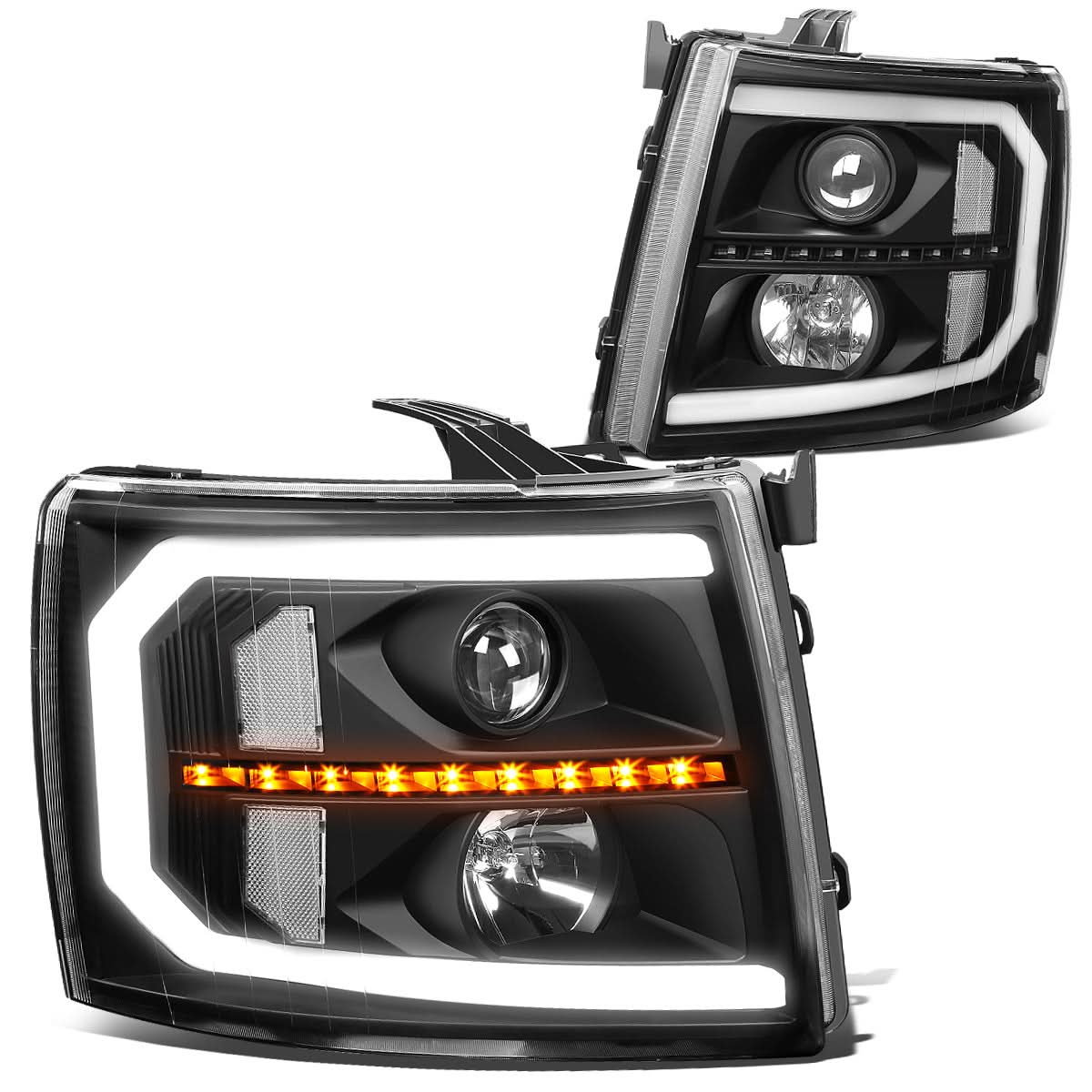 07-14 Chevrolet Silverado LED DRL Sequential Turn Signal Headlights