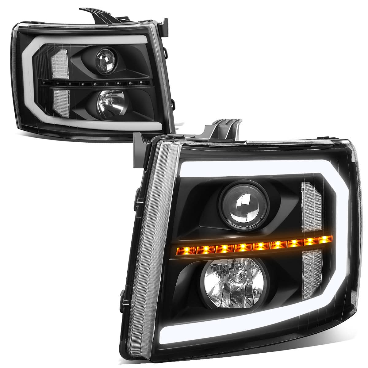 07-14 Chevrolet Silverado LED DRL Sequential Turn Signal Headlights