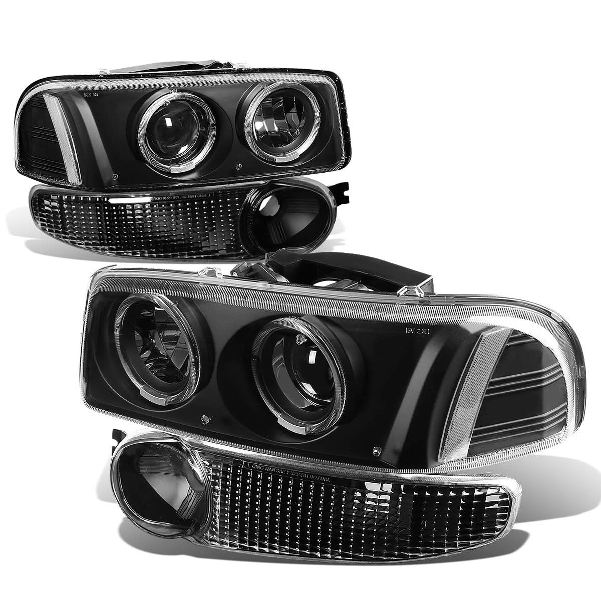 01-06 GMC Yukon Denali / Sierra 1500 Denali LED Halo Projector Headlights