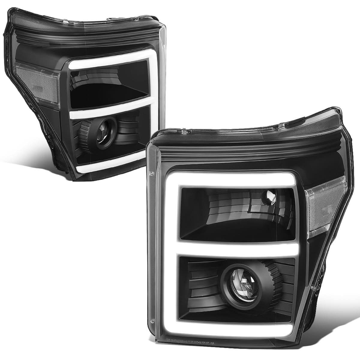 2011-2016 Ford F-250 F-350 F-450 F-550 LED Halo Projector Headlights