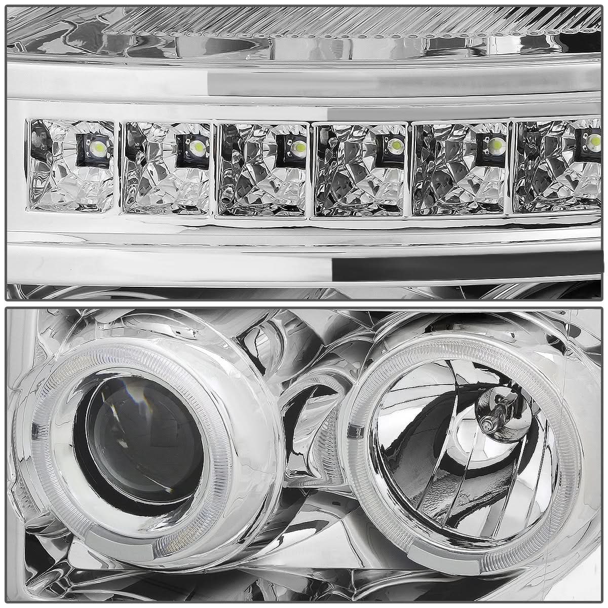 2011-2016 Ford F-250 F-350 F-450 F-550 LED Halo Projector Headlights